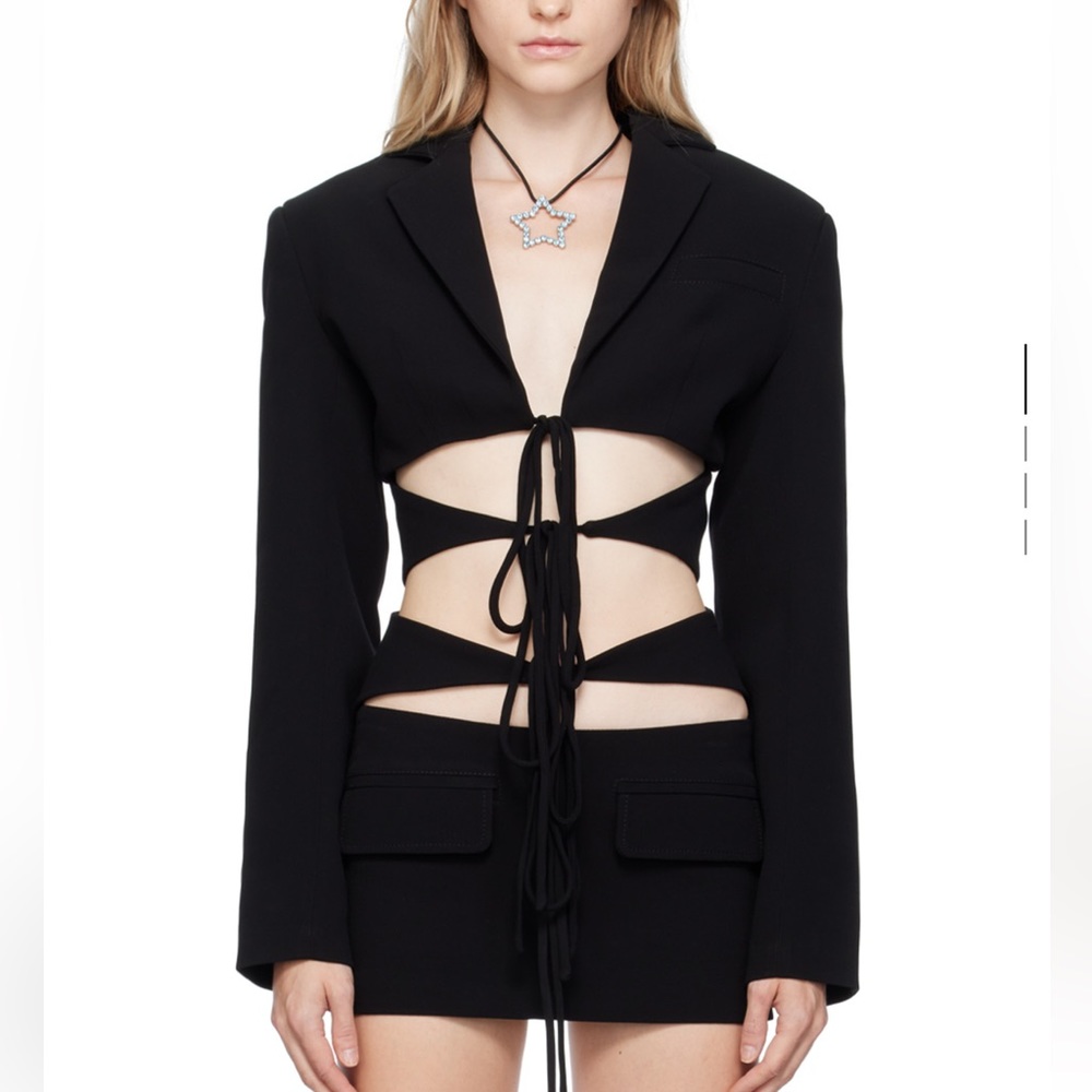Lado Bokuchava Black Shibari Blazer